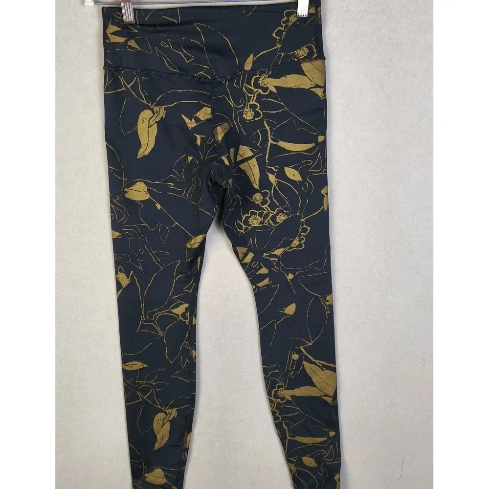 Nike Dri-Fit Floral Print Leggings Women's Medium High Rise‎ Athleisure